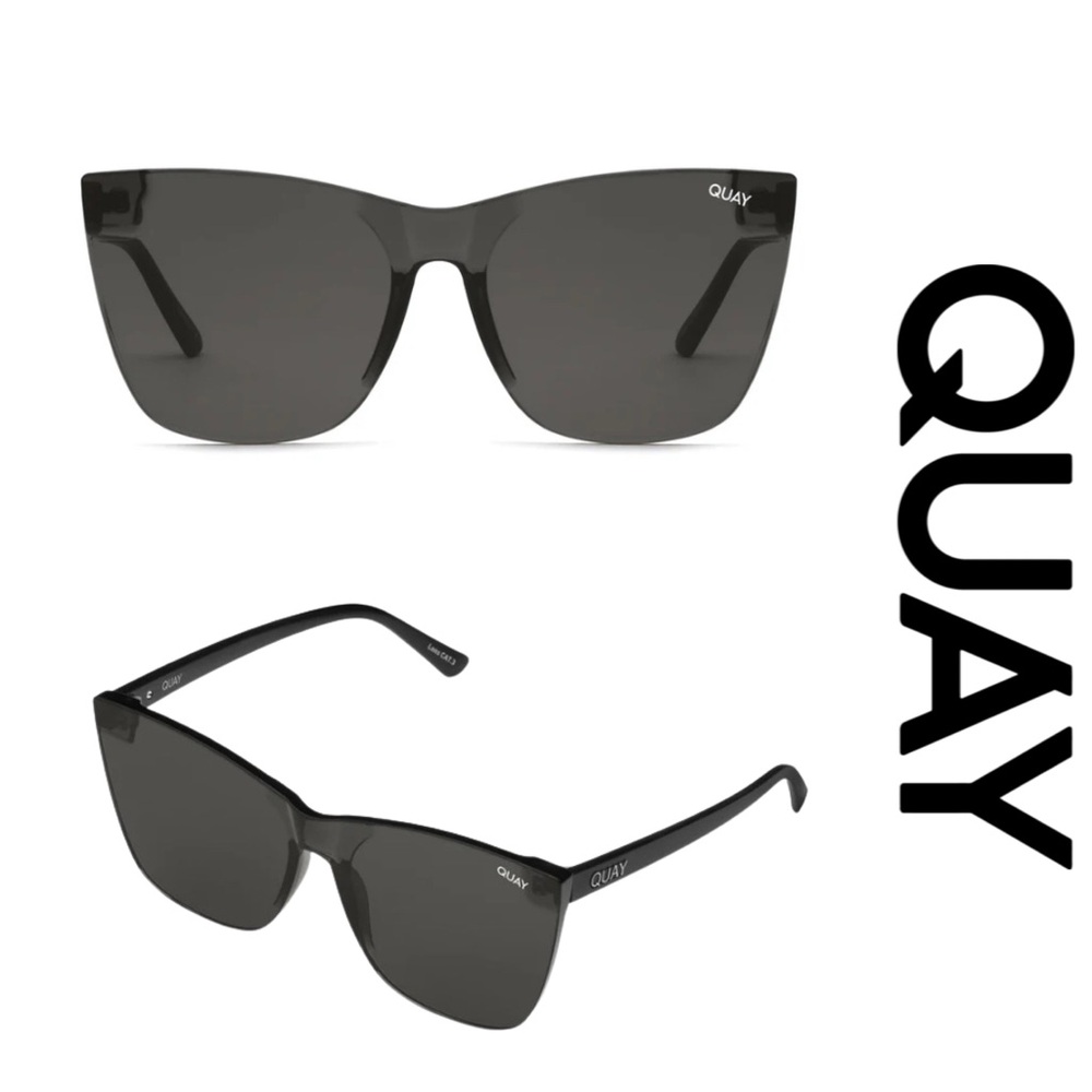 NEW! | Quay | COME THRU Black Sunglasses